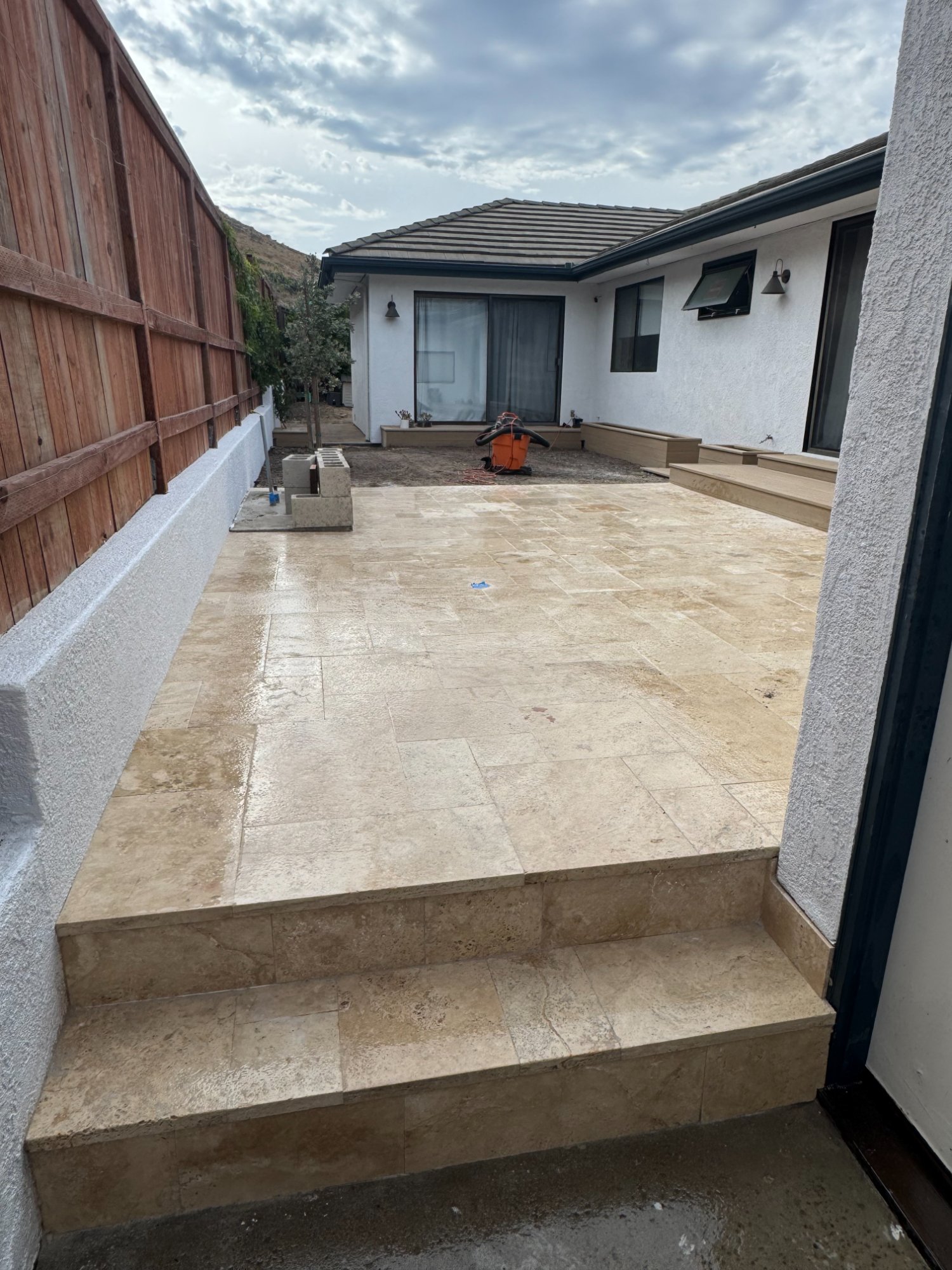 Travertine Patio