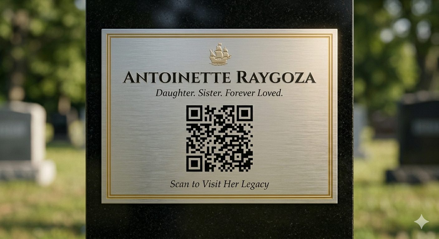 Cemetery Plaque example